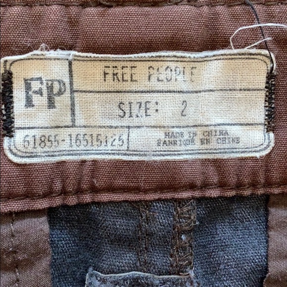 Free People leather pants zip moto vegan faux edgy - Picture 3 of 8